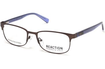 Image of Kenneth Cole KC0801 Eyeglass Frames - Matte Dark Brown Frame Color