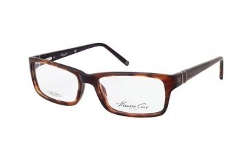 Image of Kenneth Cole New York KC0181 Eyeglass Frames - Shiny Dark Brown Frame Color