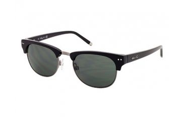 Image of Kenneth Cole New York KC7039 Sunglasses - Shiny Black Frame Color, Green Lens Color