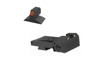 Image of Kensight Bomar BMCS Beveled Blade Adjustable Target 1911 Rear Night Sight Set, Orange, 980-095