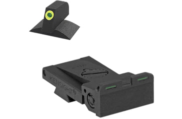 Image of Kensight Bomar BMCS Beveled Blade Adjustable Target 1911 Rear Night Sight Set, Green, 990-028