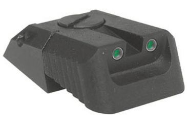 Image of Kensight DAS 1911 Defense Adjustable Rear Sight Tritium Insert Night Sight w/ Recessed Blade, Black, 860-626