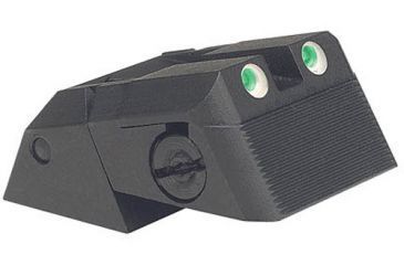 Image of Kensight DAS 1911 Defense Adjustable Rear Sight Tritium Insert Night Sight w/ Serrated Blade, Fully Adjustable, Black, 860-636