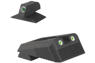 Image of Kensight KCS Countored Base Tritium Pistol Night Sight, Kimber, Rear/Front, Black, 970222