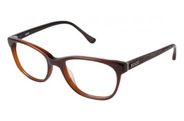 Image of Kenzo 2212 Single Vision Prescription Eyeglasses - Frame BROWN, Size 53/17mm KZ221202