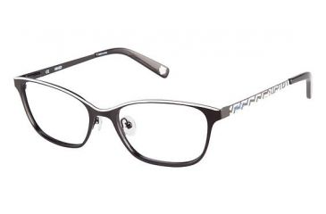 Image of Kenzo 2242 Progressive Prescription Eyeglasses - Frame BLACK/WHITE, Size 53/17mm KZ224201