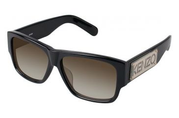 Image of Kenzo 3167 Single Vision Prescription Sunglasses KZ316701 - Frame Color Black
