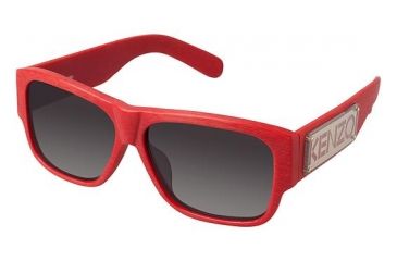 Image of Kenzo 3167 Single Vision Prescription Sunglasses KZ316704 - Frame Color Matte Dark Red