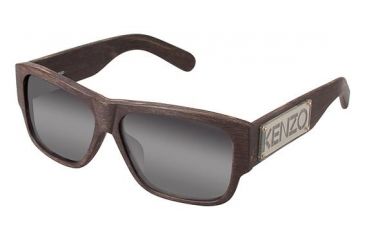 Image of Kenzo 3167 Single Vision Prescription Sunglasses KZ316703 - Frame Color Matte Dark Wood