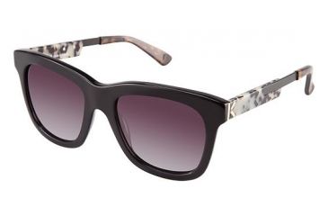 Image of Kenzo 3183 Single Vision Prescription Sunglasses KZ318303 - Frame Color Black