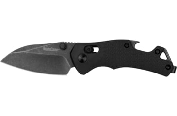 Image of Kershaw Craze EDC Folding Knife, 2.35 in, 8CR13MoV SS, BlackWash Finish, Reverse Tanto Blade, Black Handle, 8337