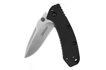 Image of Kershaw Cryo, Black G-10 Handle, Stonewash Plain K1555G10