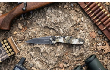 Image of Kershaw Leek Assisted Opening Folding Knife, 3in, 14C28N, Drop Point, Aluminum Camo Handle, 1660KC