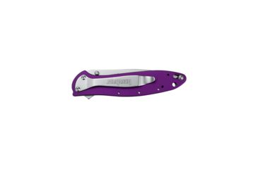 Image of Kershaw K.O. Leek, Purple 6061-T6 Anodized Aluminum Handle, Plain K1660PUR