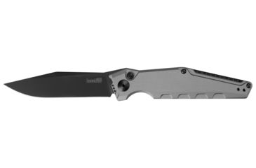 Image of Kershaw Launch 7 Automatic Folding Knife, 3.75in CPM 154 Drop Point Blade, Cerakote Finish,Gray Aluminum Handle, 7900GRYBLK