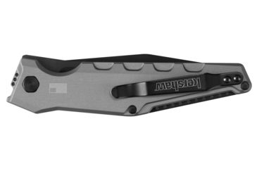 Image of Kershaw Launch 7 Automatic Folding Knife, 3.75in CPM 154 Drop Point Blade, Cerakote Finish,Gray Aluminum Handle, 7900GRYBLK