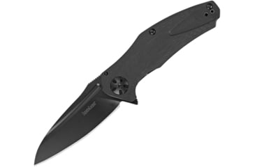 Image of Kershaw Natrix Sub-Framelock Folding Knife, 3.25in Black Oxide Coated 8Cr13Mov SS Blade, Black G10 Handle, Pocket Clip, Kvt Ball Bearing Opening Mechanism, Black, 7007BLK