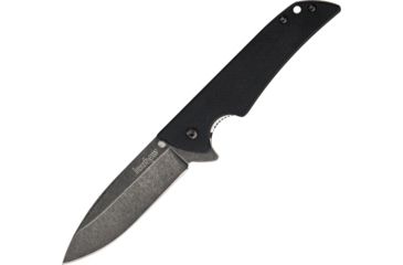 Image of Kershaw Skyline Linerlock Folding Knife,3.25in,Sandvik 14C28N Steel,Drop Point, Black Stonewash, Black, G10 Handle, 1760BW
