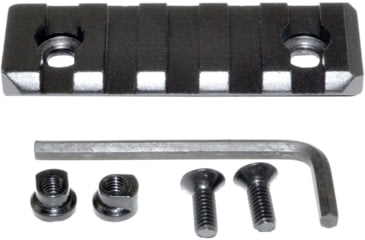 Image of Kexuan Picatinny Rail Section for KeyMod Style Mounts, 5 Slot, Black, RL-KM5