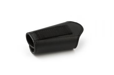 Image of Key-Bak 8712 Key Silencer w/ Locking Removable Key Holder, 2.25in Belt Loop, Black Basket-Weave Textured Leather 0308-712