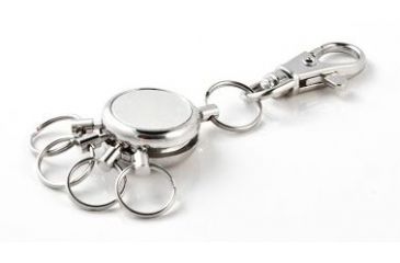 Image of Key-Bak 8803 Key Spider Key Accessory w/ 4 Split Rings 5-Pack, Trigger Attachment, Chrome Finish 0328-803