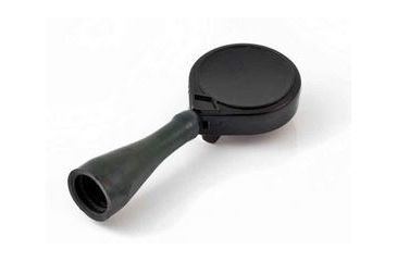 Image of Key-Bak Mini-Bak Pencil Pull Retractable Reel w/ 36in Nylon Cord, Steel Belt Clip, Flexible Pencil/Pen Holder, Black 0057-202