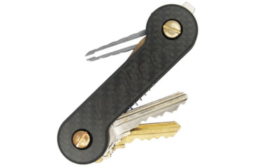 Image of KeyBar Half Carved Carbon Fiber, 3.5 overall, CF-HLFCRVD