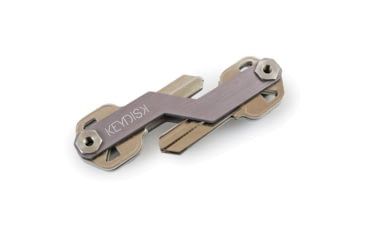 Image of KeyDisk KeyDisk Mini Gun Metal Gray, 3in Overall, Comes With 10 Rubber Spacers And A Set Of Extenders, Bottle Opener/Key Fob Attachment, SS Screws, Capacity 8 Keys, KYD002