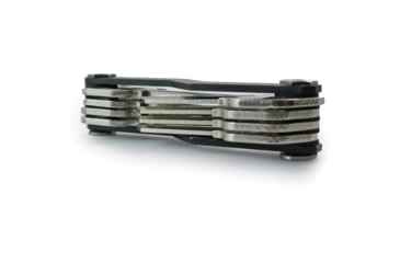 Image of KeyDisk KeyDisk Mini Onyx, 3in Overall, Comes With 10 Rubber Spacers And A Set Of Extenders, Bottle Opener/Key Fob Attachment, SS Screws, Capacity 8 Keys, KYD001