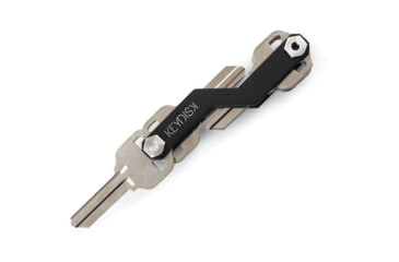 Image of KeyDisk KeyDisk Mini Onyx, 3in Overall, Comes With 10 Rubber Spacers And A Set Of Extenders, Bottle Opener/Key Fob Attachment, SS Screws, Capacity 8 Keys, KYD001