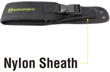 Image of Kilimanjaro Gear Kibo Survival Fixed Blade Knife,4.75in, Black Handle, Black ComboEdge KJ910091