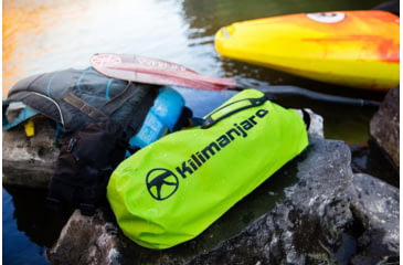 Image of Kilimanjaro Gear Lightweight 20L Drybag, 70D Nylon, Waterproof, Green, 20 Liter, 910268E