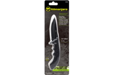 Image of EDEMO Kilimanjaro Gear Makazi Folding Knife,3.8in, Black G10 Handle,Plain Black Blade KJ910083, EDEMO1