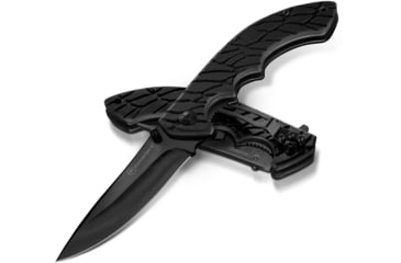 Image of EDEMO Kilimanjaro Gear Makazi Folding Knife,3.8in, Black G10 Handle,Plain Black Blade KJ910083, EDEMO1