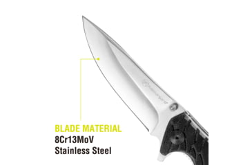 Image of Kilimanjaro Gear Makazi Folding Knife,3.8in, Black G10 Handle,Plain Blade KJ910059