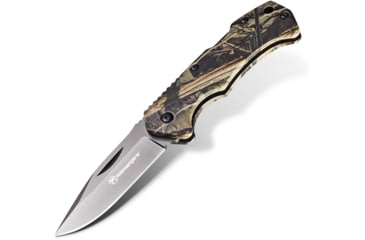 Image of Kilimanjaro Gear Victus Folding Knife,2.5in,Camo Handle, Black Plain Edge KJ910090