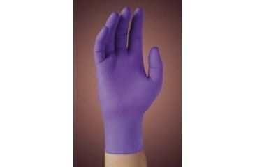 Image of Kimberly Clark MICROGRIP PURPLE NITRILE Poly-Coated Powder-Free Gloves 40101-346