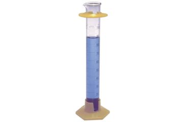 Image of Kimble/Kontes KIMAX Brand Single Metric Scale Graduated Cylinders, Educational Grade 20025B 100 Base Only