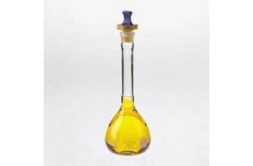 Image of Kimble/Kontes KIMAX Brand Volumetric Flasks with [ST] Polyethylene Stopper, Class A 28014P 10