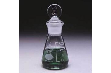 Image of Kimble/Kontes KIMAX Erlenmeyer Flasks with [ST] Glass Stopper, Graduated, Kimble Chase 26600 1000