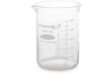 Image of Kimble/Kontes Griffin Low-Form Beakers with Double-Capacity Scale, Borosilicate Glass VW14000 400