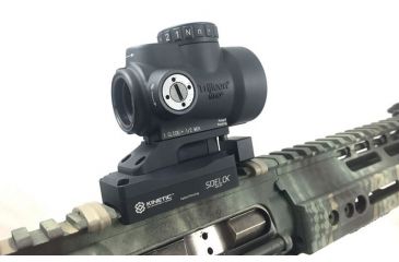 Image of Kinetic Development Group SIDELOK MRO MOUNT Lower 1/3 Co-witness, Black SID5-220