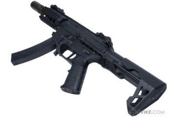 Image of King Arms / Eagle Force PDW 9mm SBR Airsoft AEG Rifle, Shorty, Black, KA-AG-229-BK