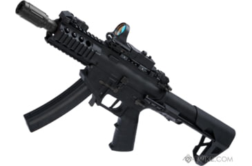 Image of King Arms / Eagle Force PDW 9mm SBR Airsoft AEG Rifle, Shorty, Black, KA-AG-229-BK