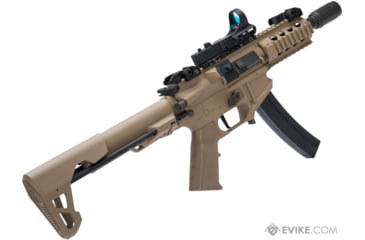Image of King Arms / Eagle Force PDW 9mm SBR Airsoft AEG Rifle, Shorty, Desert Earth, KA-AG-229-DE