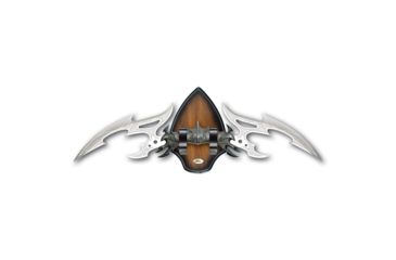 Image of Kit Rae Valdris - Special Edition, 420 J2 Stainless Steel, Laser Etched 10 3/4in Blade, Cast Aluminum, Weathered Metal Finish, Push Tang 1/2 Length Construction., KR0008SE