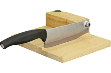 Image of Kitchen Dao Basic Kitchen Cutter Knife, 6 satin finish 3Cr13 stainless blade, Black rubber handle, KD0057