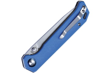 Image of Kizer Cutlery Begleiter Linerlock Blue Folding Knife, 3.63in Stonewash Vg-10 SS Blade, Blue G10 Handle, Thumb Stud, Pocket Clip, V4458A3