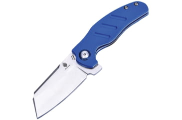 Image of Kizer Cutlery Mini C01C Linerlock Blue Folding Knife, 2.5in Satin Vg-10 SS Wharncliffe Blade, Blue G10 Handle, Pocket Clip, V3488-A3