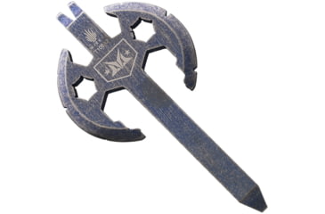 Image of Kizer Cutlery Pry Axe Knife, Blue tumbled finish titanium blade, T109A2